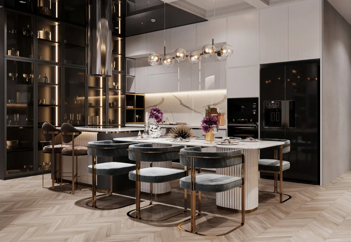 luxurious custom residential kitchen